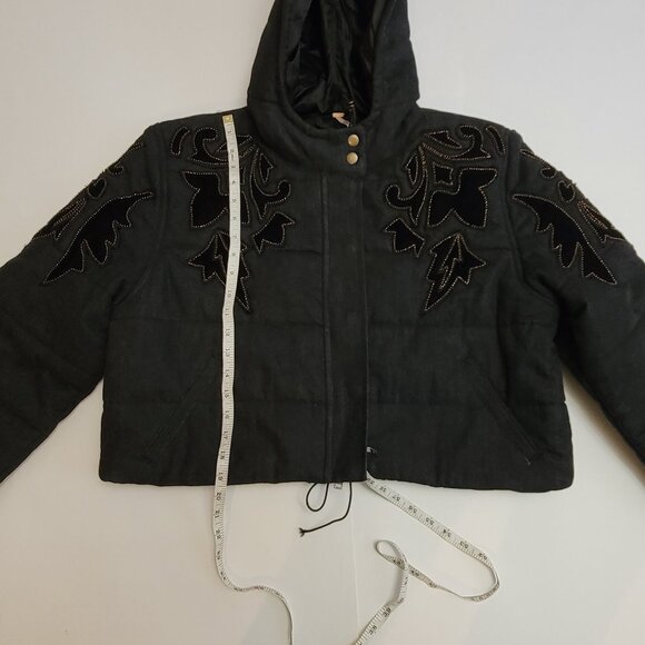Free People Fleur de Lis Denim Puffer Jacket - Picture 14 of 16
